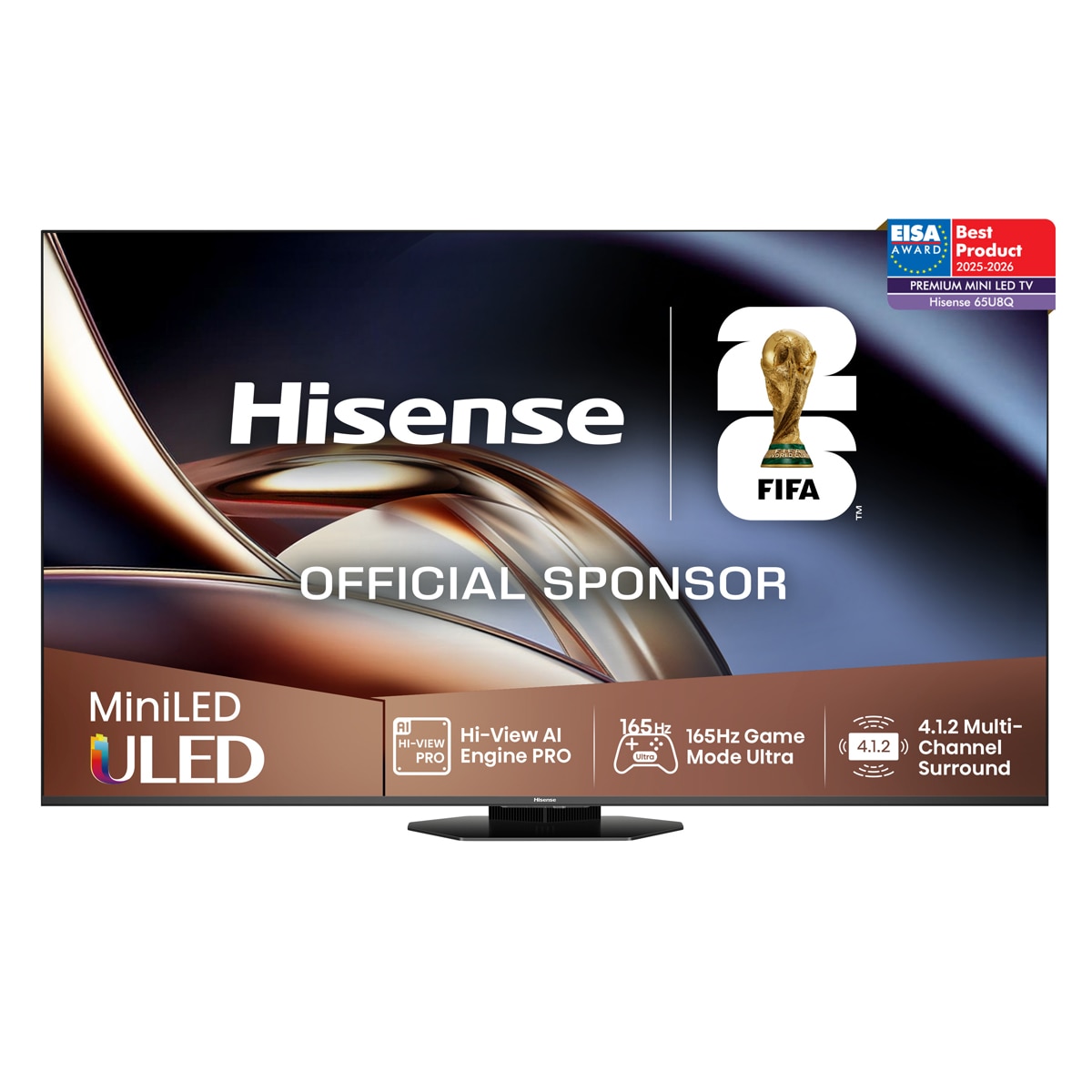 TV MiniLED 164 cm (65") Hisense 65U8Q, UHD 4K, Smart TV (Reacondicionado Grado D) Aluminio / Gris carbón · El Corte… — oferta en El Corte Inglés
