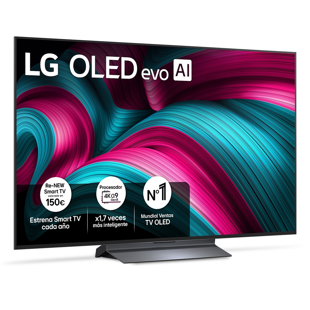 LG - TV OLED evo AI C5 121cm (48") LG OLED48C56LB, Smart TV 4K (Reacondicionado Grado C).