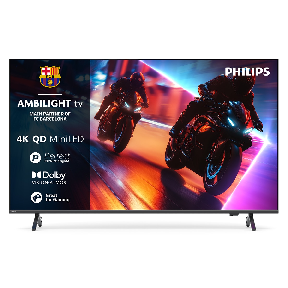 Philips - TV QD-MiniLED 139 cm (55") Philips Ambilight 55MLED920-12 UHD 4K, Dolby Vision y Dolby Atmos, Titan OS, Smart TV (Reacondicionado Grado.