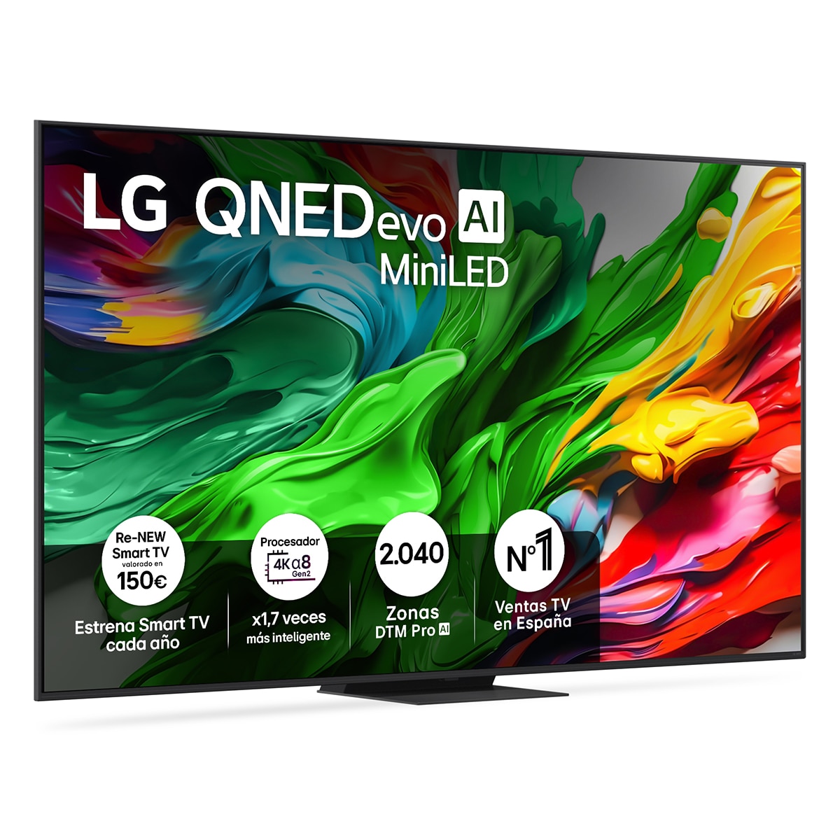 TV QNED evo MiniLED AI 217cm (86") LG 86QNED86A6A, 4K Smart TV (Reacondicionado Grado C) - Negro Negro-1