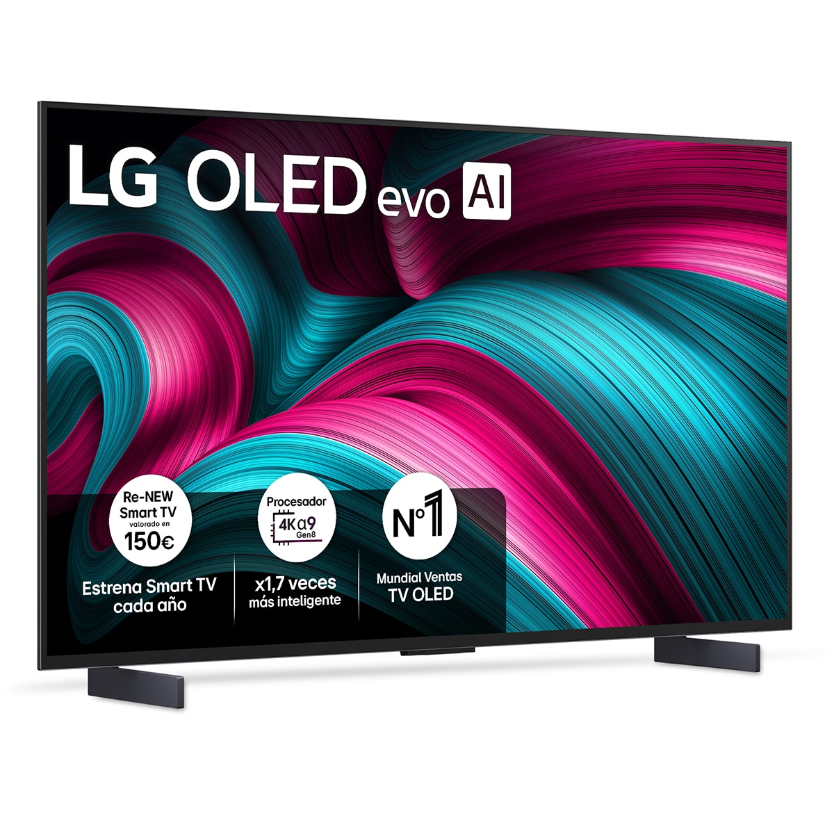 LG - TV OLED evo AI C5 106cm (42") LG OLED42C55LA, Smart TV 4K (Reacondicionado Grado C).