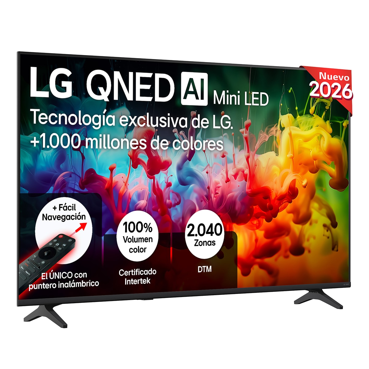 LG - TV QNED Mini LED 139 cm (55") LG 55QNED70B6C 4K, Smart TV, AI, QNED70 (Reacondicionado Grado B).