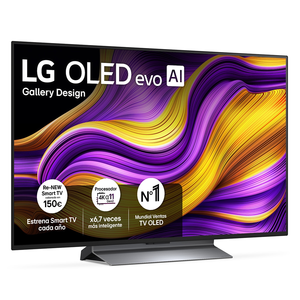 LG - TV OLED evo AI G5 121cm (48") LG OLED48G56LS, Smart TV 4K (Reacondicionado Grado A).