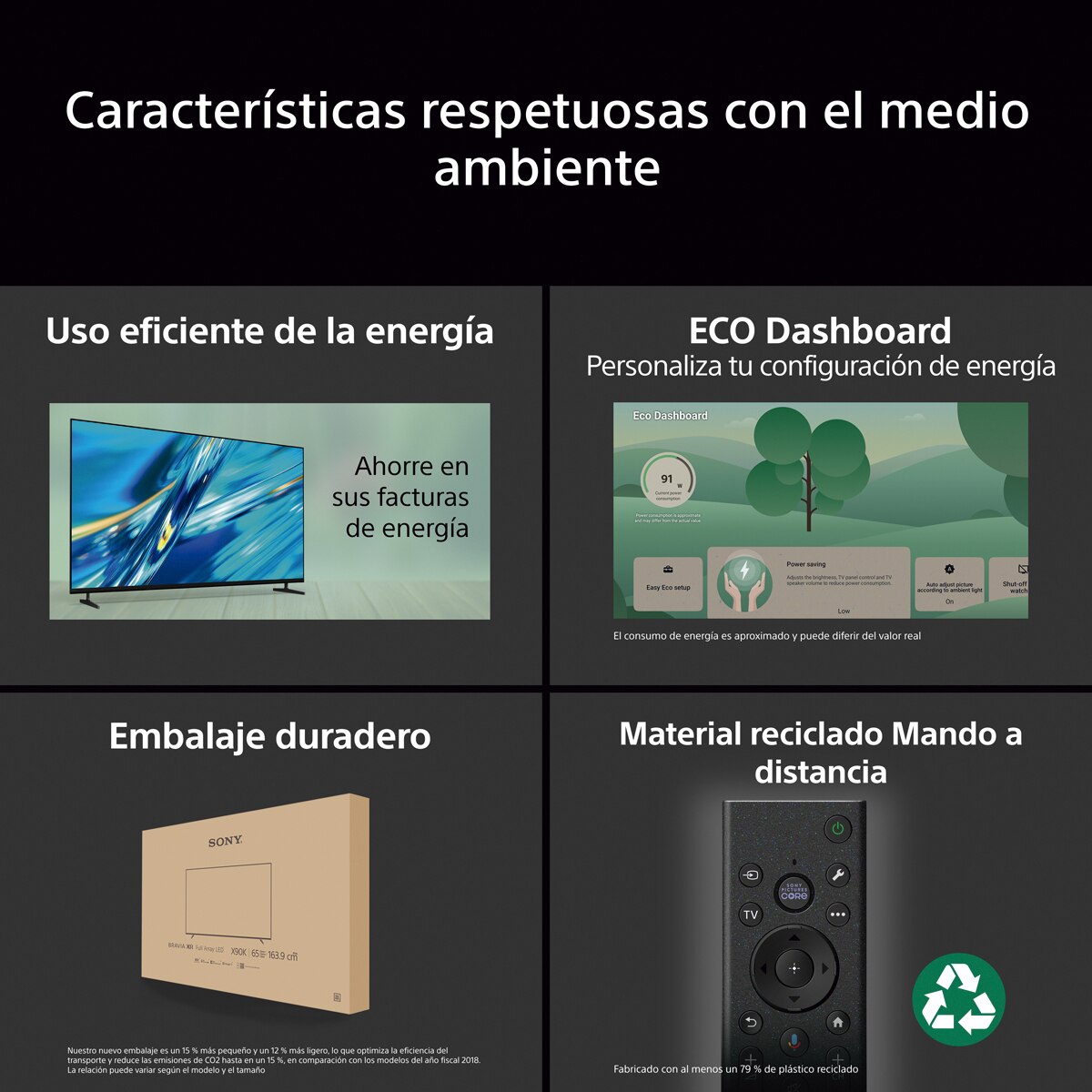 TV 43" Sony BRAVIA 2 II 43S25M2, UHD 4K HDR Direct LED, Dolby, Vision/Atmos, Google TV/Cast, Apple Airplay, Eco Dashboard, Game Menu, ideal PS5, 50 Hz (Reacondicionado Grado A) - Negro Negro-12