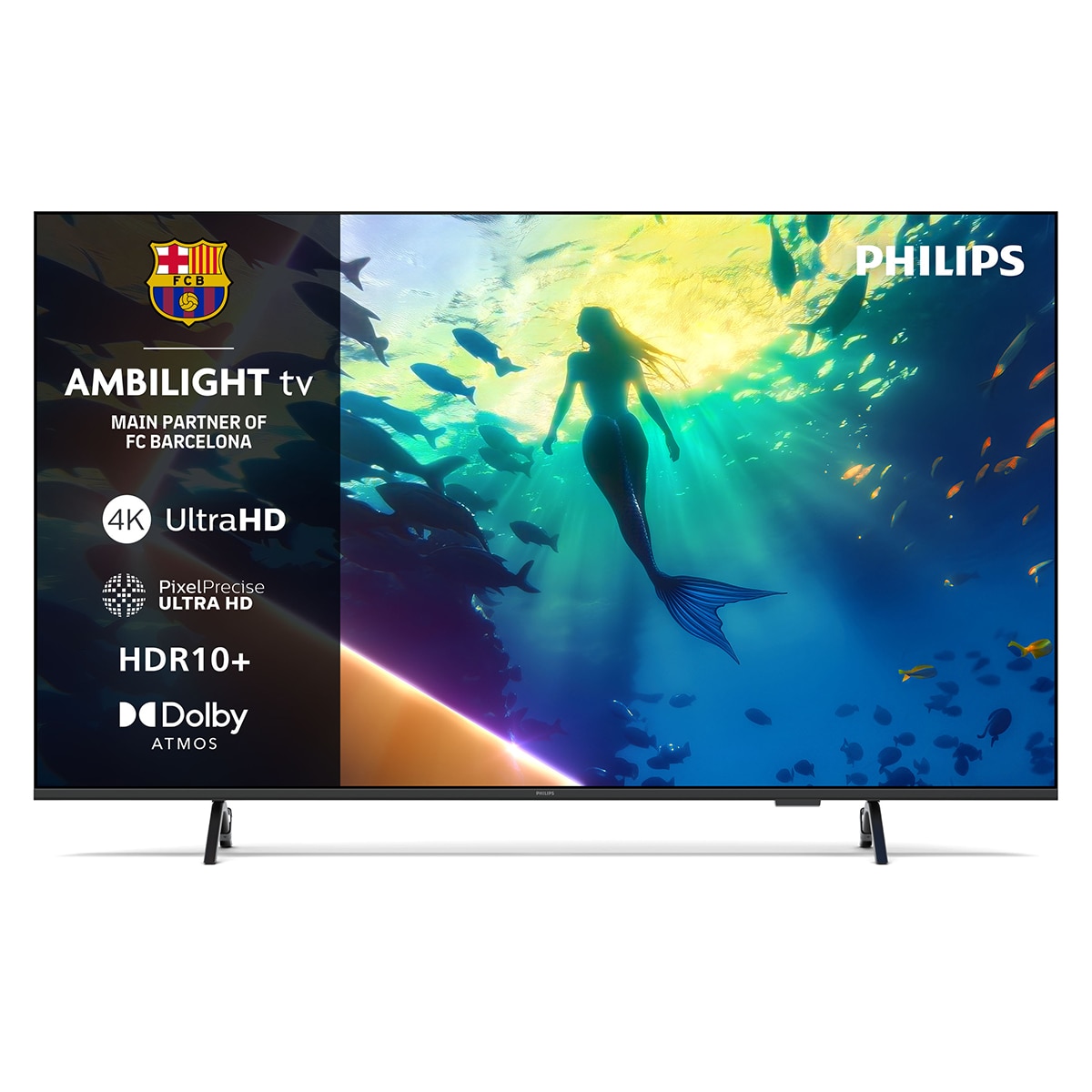 Philips - TV LED 126 cm (50") Philips Ambilight 50PUS8010-12 UHD 4K, Dolby Atmos, Titan OS, Smart TV (Reacondicionado Grado A).