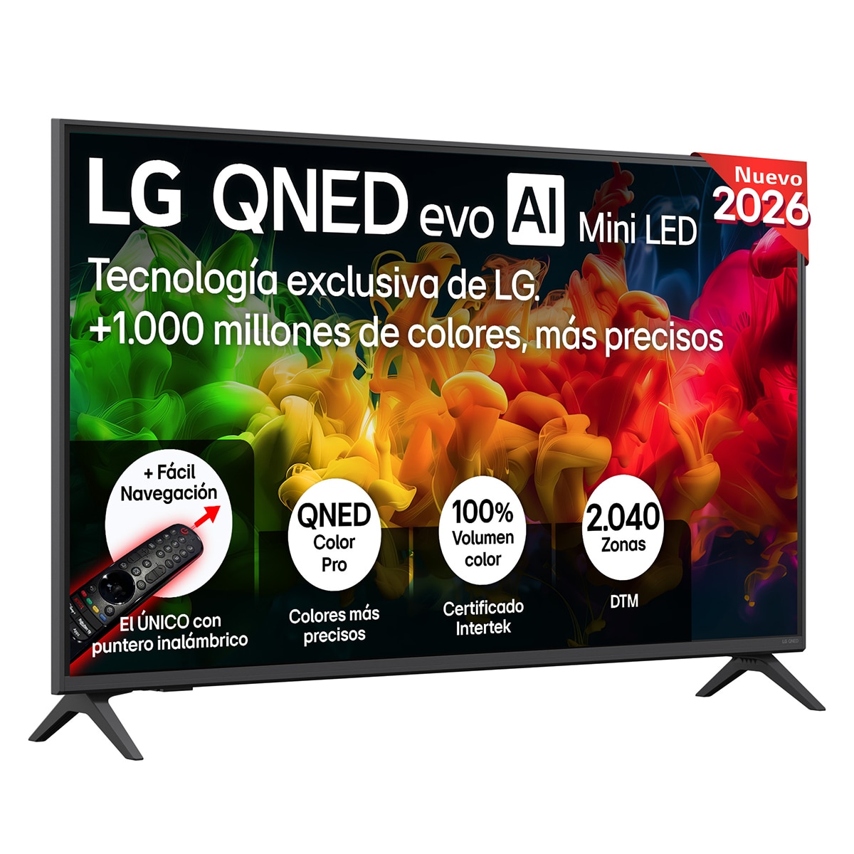 LG - TV QNED evo Mini LED 108 cm (43") LG 43QNED8EB3F 4K, Smart TV, AI, QNED8E (Reacondicionado Grado A).