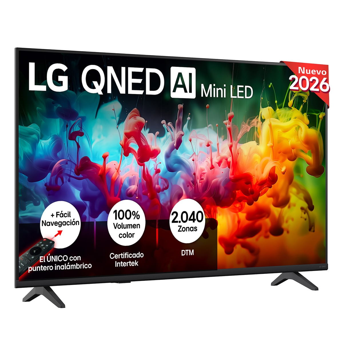 LG - TV QNED Mini LED 108 cm (43") LG 43QNED70B6C 4K, Smart TV, AI, QNED70 (Reacondicionado Grado B).