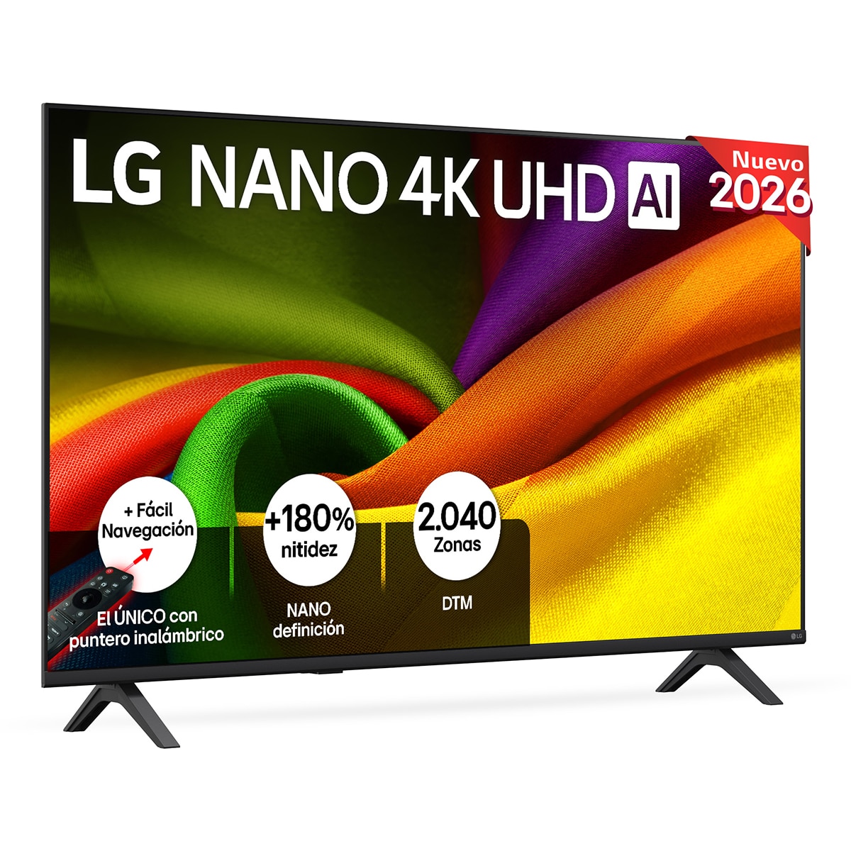 LG - TV LED 126 cm (50") LG 50NU900B6LA Nano 4K UHD, Smart TV, AI, NU90 (Reacondicionado Grado A).