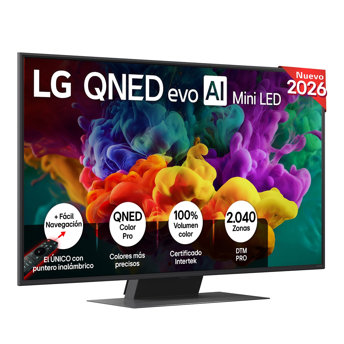 LG - TV QNED evo Mini LED 126 cm (50") LG 50QNED87B6A 4K, Smart TV, AI, QNED87 (Reacondicionado Grado B).