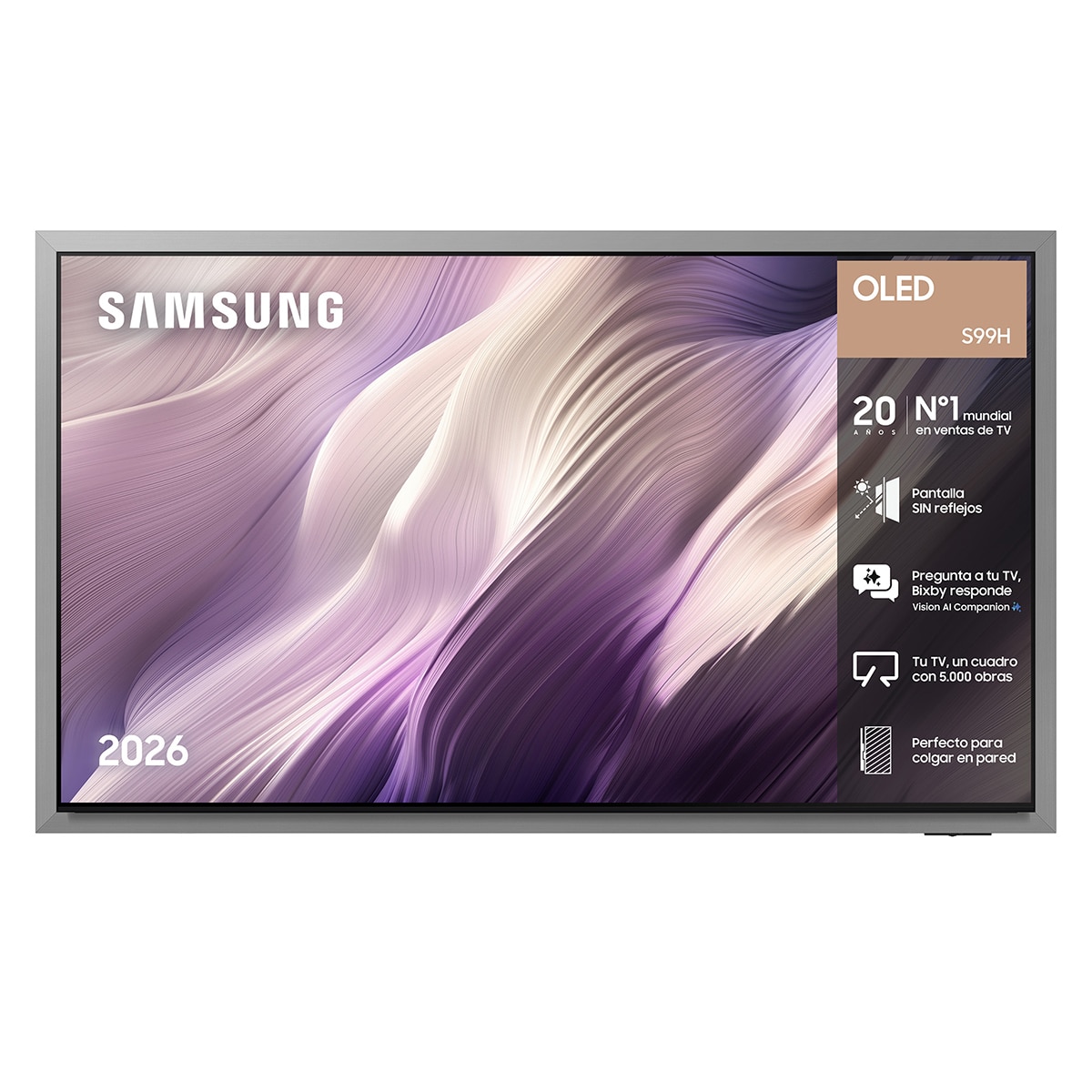 Samsung - TV OLED 195cm (77") Samsung TQ77S99HATXXC 4K Smart TV SIN reflejos con Vision AI. Modo arte (Reacondicionado Grado A).