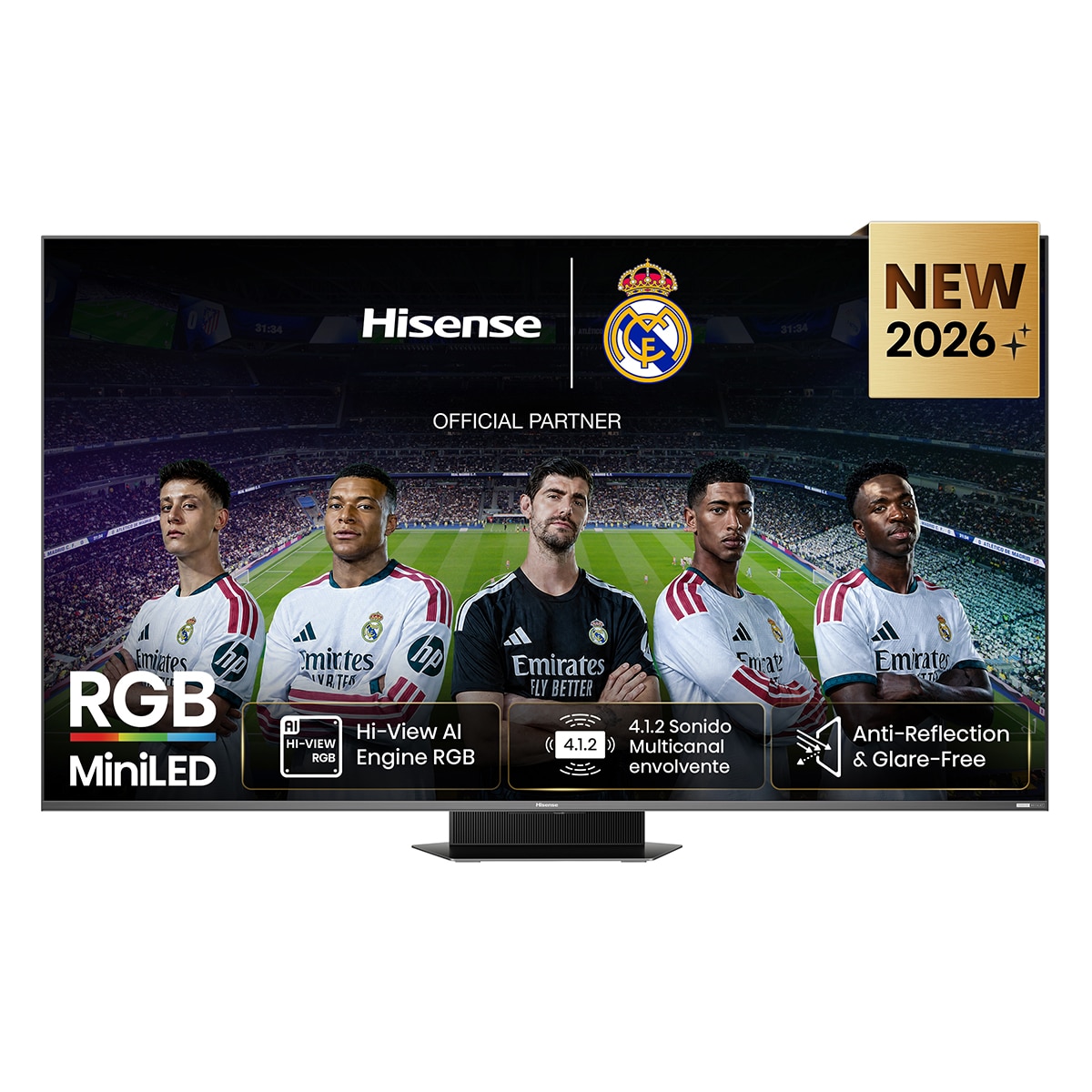 Hisense - TV RGB Mini LED 85" (215 cm) Hisense 85UR9S UHD 4K Smart TV con IA (Reacondicionado Grado B).