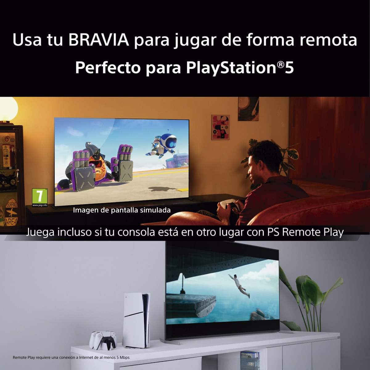 TV 55" Sony BRAVIA 7 II 55XR75M2 True RGB, LED 4K HDR, Dolby, Vision/Atmos, Google TV/Cast, Apple Airplay, Eco Dashboard, Game Menu, ideal PS5, 120 Hz (Reacondicionado Grado A) - Negro Negro-14