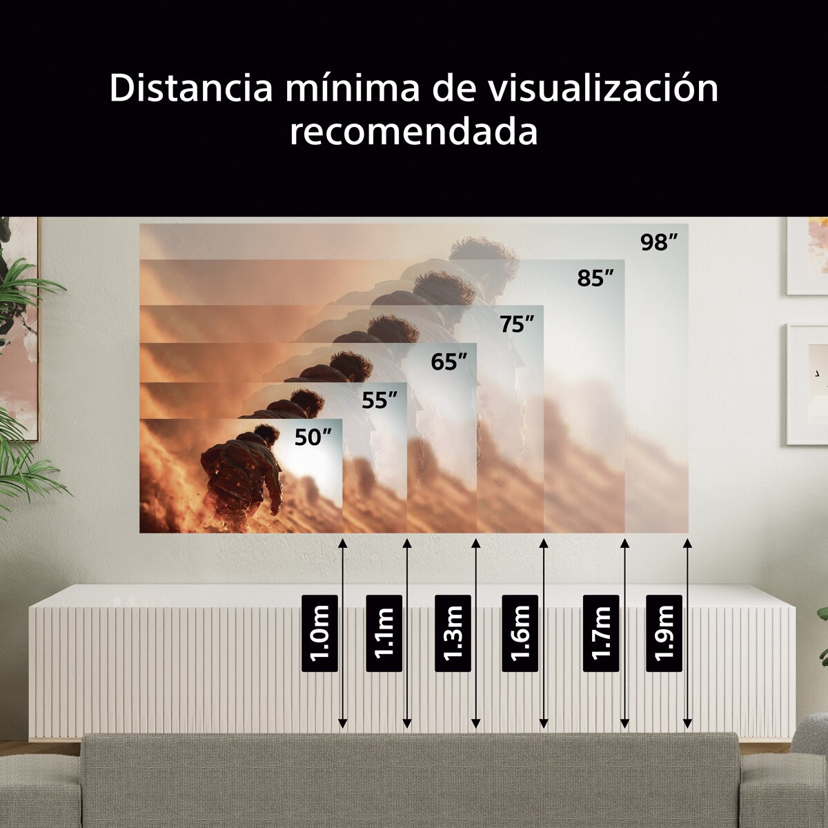 TV 55" Sony BRAVIA 7 II 55XR75M2 True RGB, LED 4K HDR, Dolby, Vision/Atmos, Google TV/Cast, Apple Airplay, Eco Dashboard, Game Menu, ideal PS5, 120 Hz (Reacondicionado Grado A) - Negro Negro-17