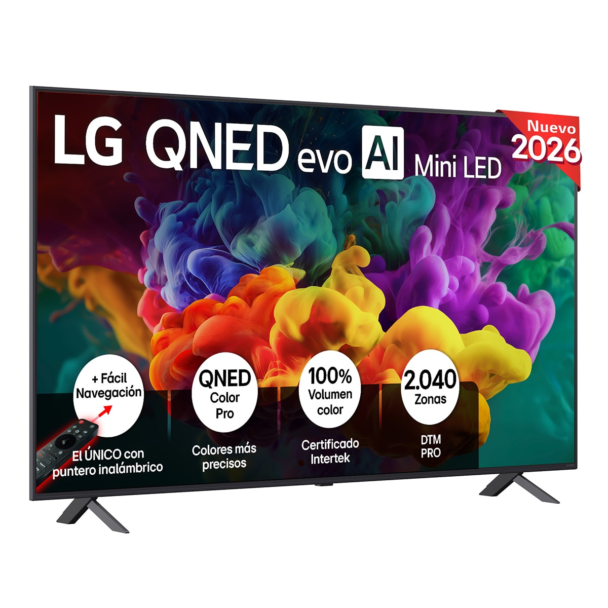 LG - TV QNED evo Mini LED 164 cm (65") LG 65QNED85B6B 4K, Smart TV, AI, QNED85 (Reacondicionado Grado B).