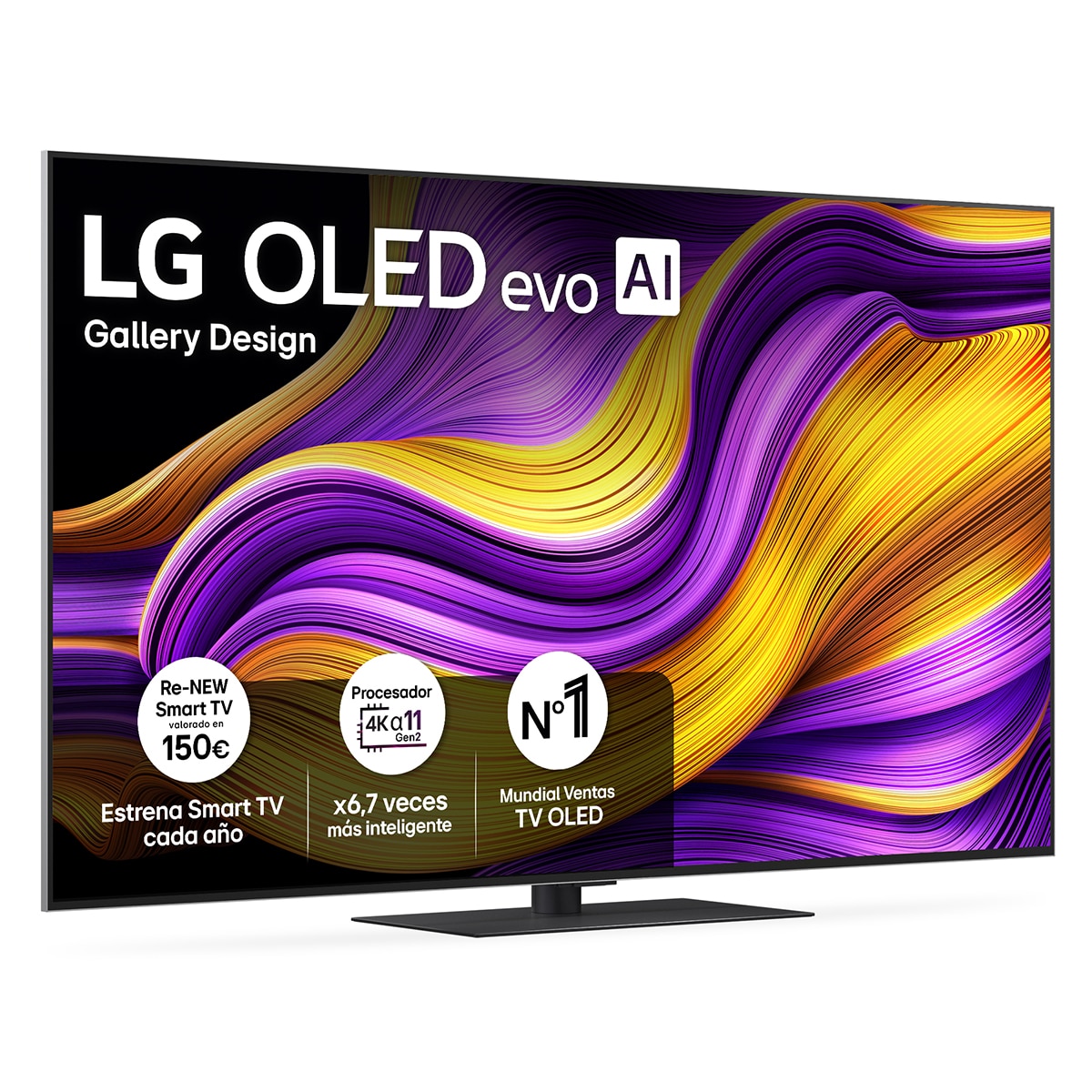LG - TV OLED evo AI G5 164cm (65") LG OLED65G56LS, Smart TV 4K (Reacondicionado Grado C).