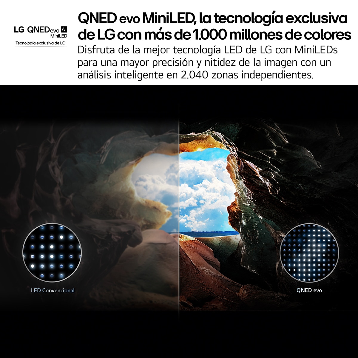 TV QNED evo MiniLED AI 189cm (75") LG 75QNED85A6C, 4K Smart TV (Reacondicionado Grado C) - Negro Negro-4