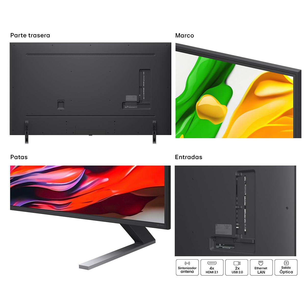 TV QNED evo MiniLED AI 189cm (75") LG 75QNED85A6C, 4K Smart TV (Reacondicionado Grado C) - Negro Negro-16