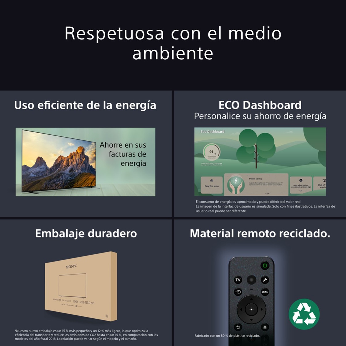 TV 65" Sony BRAVIA 3 K65S35BP LED, 4K HDR, Google TV, Smart TV, Dolby Vision, Dolby Atmos, Triluminos PRO, X-Balanced Speaker, Game Menu (Reacondicionado Grado C) 10