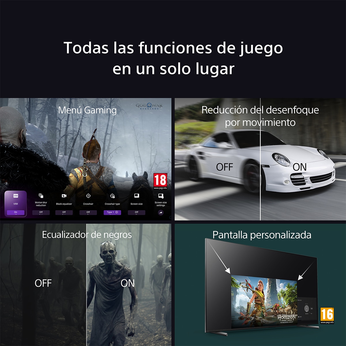 TV 65" Sony BRAVIA 8A K65XR8AB OLED, 4K HDR, 120Hz, Google TV, Smart TV, Funciones para PS5, IMAX Enhanced, Dolby Vision Atmos, Chromecast (Reacondicionado Grado A) 11