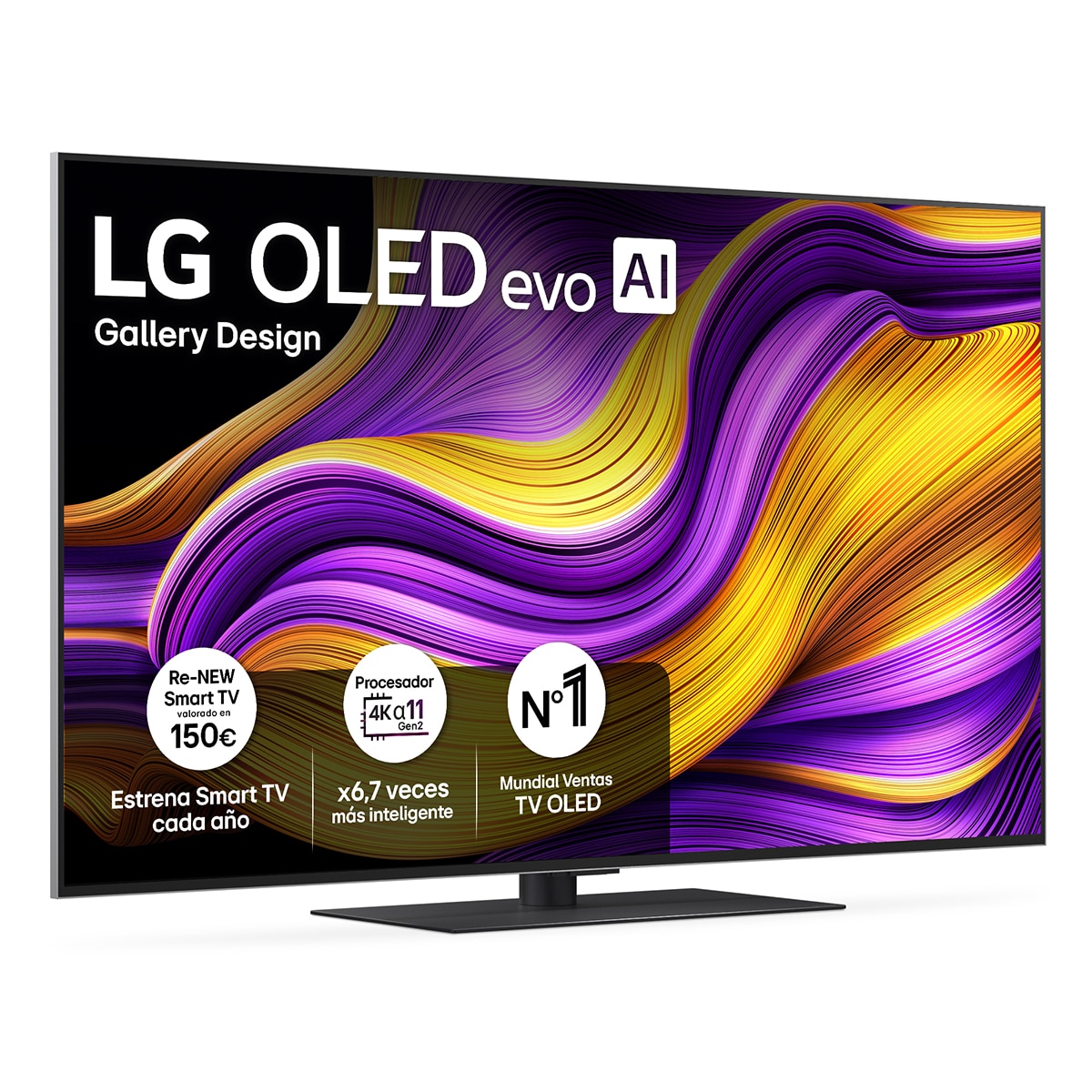 TV OLED evo AI G5 139cm (55") LG OLED55G56LS, Smart TV 4K (Reacondicionado Grado D) - Negro · El Corte Inglés — oferta en El Corte Inglés