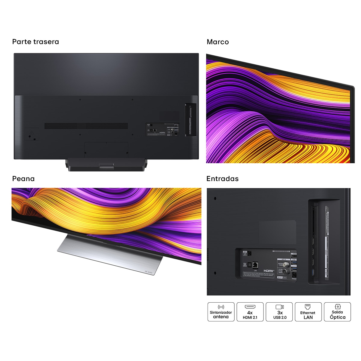 TV OLED evo AI G5 121cm (48") LG OLED48G56LS, Smart TV 4K (Reacondicionado Grado A) - Negro Negro-17