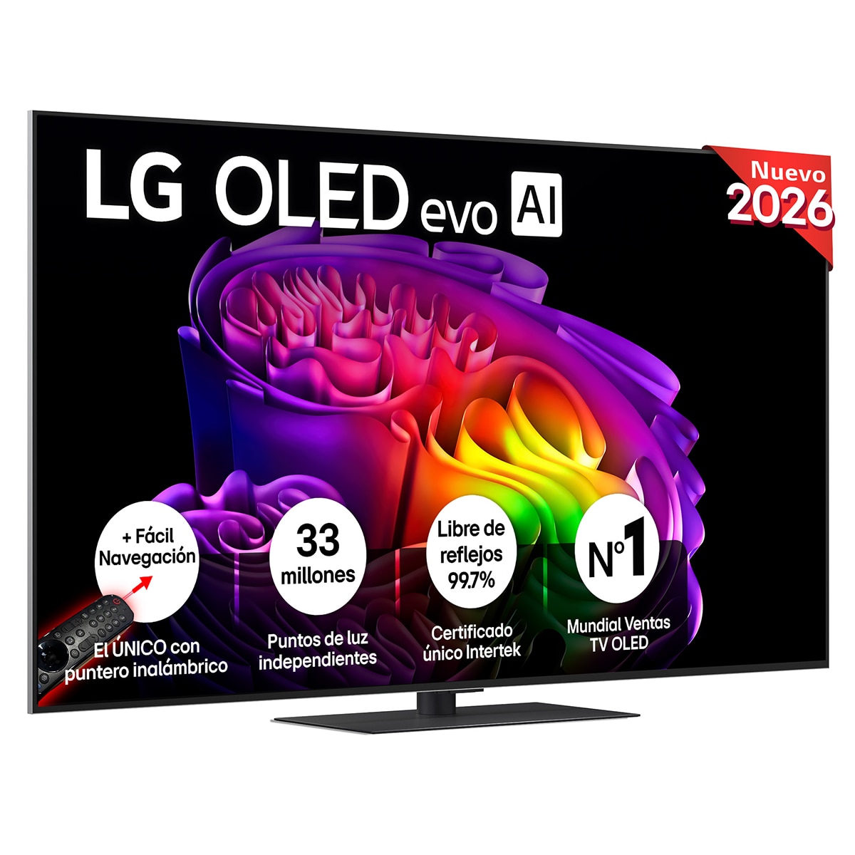 TV OLED evo 164 cm (65") LG OLED65G66LS 4K, Smart TV, AI, G6 (Reacondicionado Grado A) - Gris oscuro / Negro Gris oscuro / Negro-1