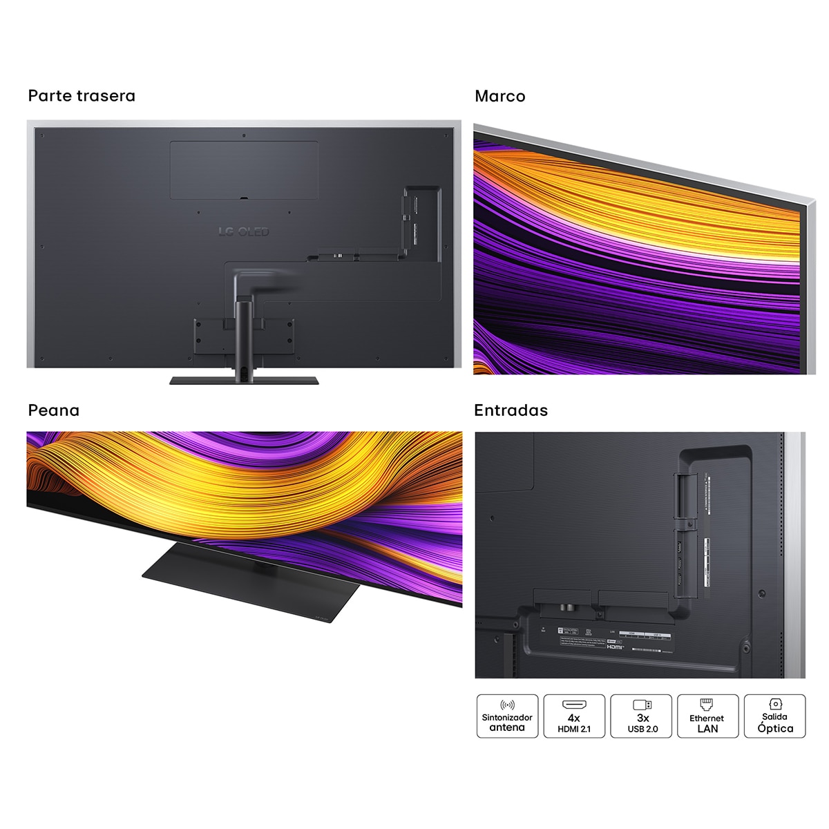 TV OLED evo AI G5 164cm (65") LG OLED65G56LS, Smart TV 4K (Reacondicionado Grado A) - Negro Negro-17