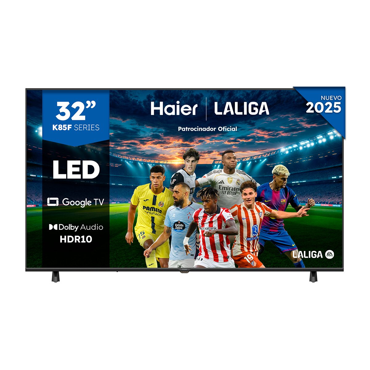TV LED 80 cm (32") Haier H32K85FUX Full HD, Smart Google TV, HDR10, Dolby Audio (Reacondicionado Grado D) - Black · El… — oferta en El Corte Inglés