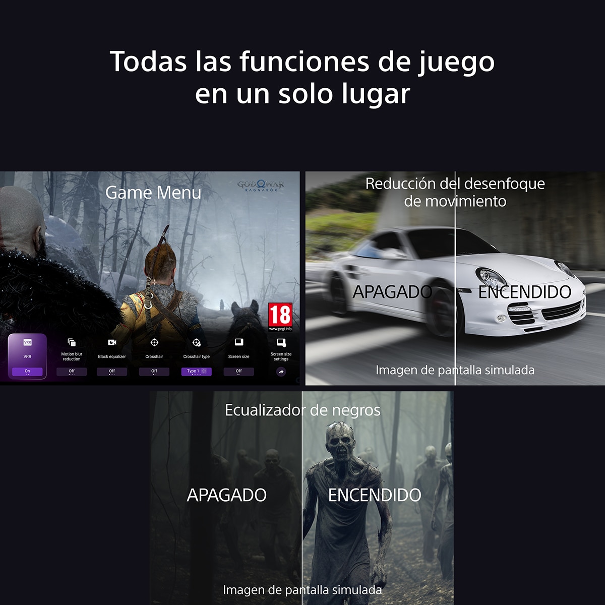 TV 43" Sony BRAVIA 3 K43S35BP LED 4K HDR, Google TV, Smart TV, Dolby Vision, Dolby Atmos, Triluminos PRO, X-Balanced Speaker, Game Menu (Reacondicionado Grado D) 10