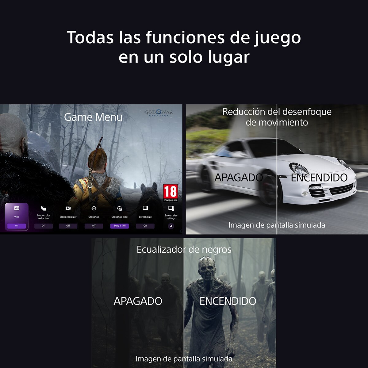 TV 65" Sony BRAVIA 3 K65S35BP LED, 4K HDR, Google TV, Smart TV, Dolby Vision, Dolby Atmos, Triluminos PRO, X-Balanced Speaker, Game Menu (Reacondicionado Grado C) 9