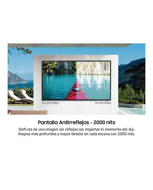 TV QLED 163 cm (65") Samsung The Terrace TQ65LST7TG para exterior, 4K Smart TV, Inteligencia Artificial (Reacondicionado Grado C) 4