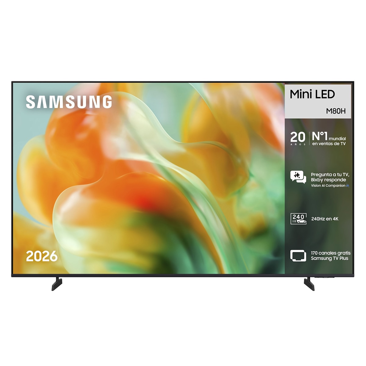 TV Mini LED 138cm (55") Samsung TU55M80HAUXXC 4K Smart TV con Vision AI 144Hz (Reacondicionado Grado A) - Negro Negro-1
