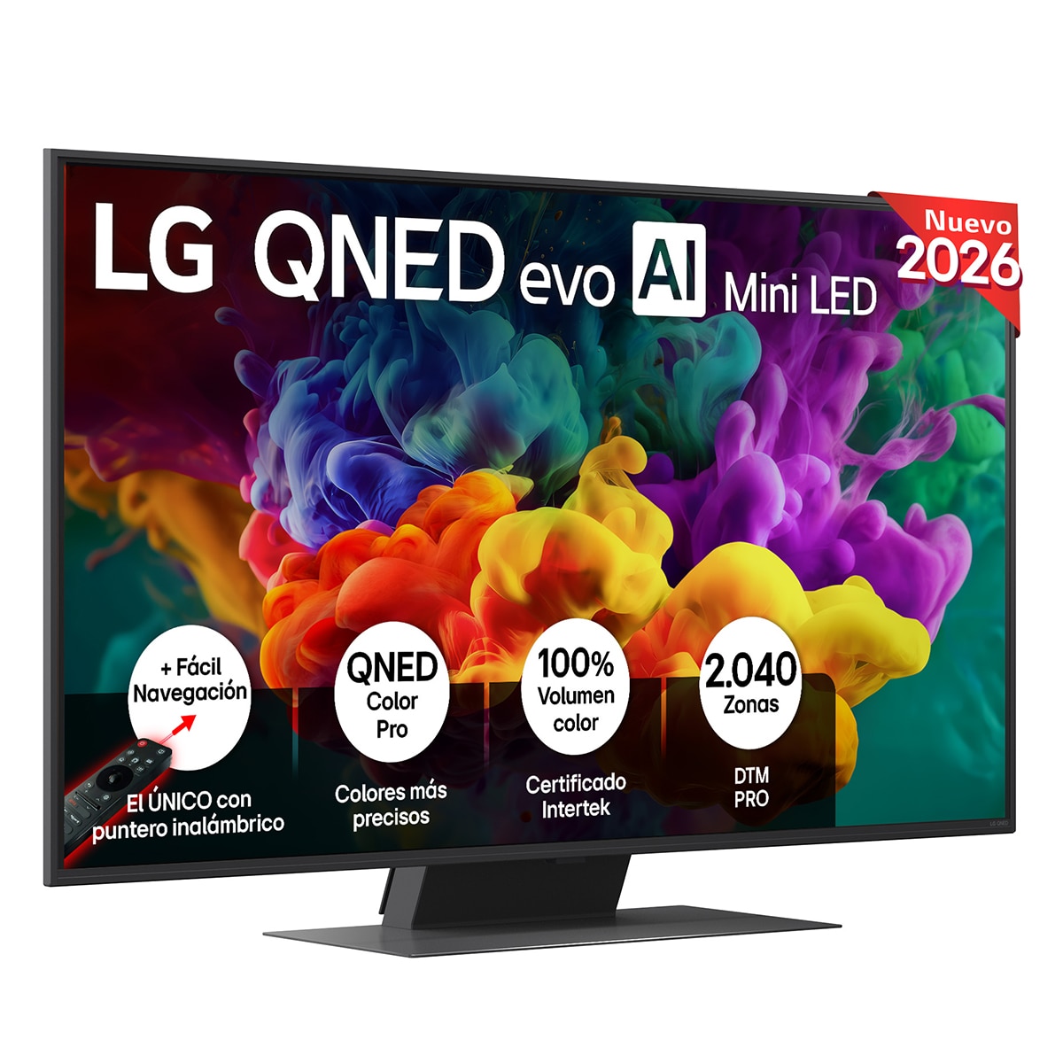 TV QNED evo Mini LED 126 cm (50") LG 50QNED87B6A 4K, Smart TV, AI, QNED87 (Reacondicionado Grado A) - Gris oscuro / Negro Gris oscuro / Negro-1