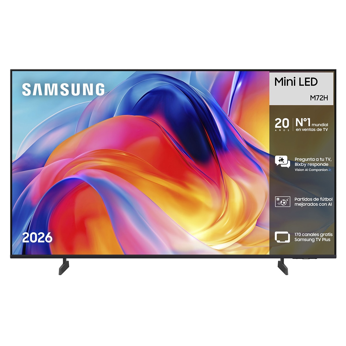 TV Mini LED 138cm (55") Samsung TU55M72HAUXXC 4K Smart TV con Vision AI Football Mode (Reacondicionado Grado A) - Negro Negro-1