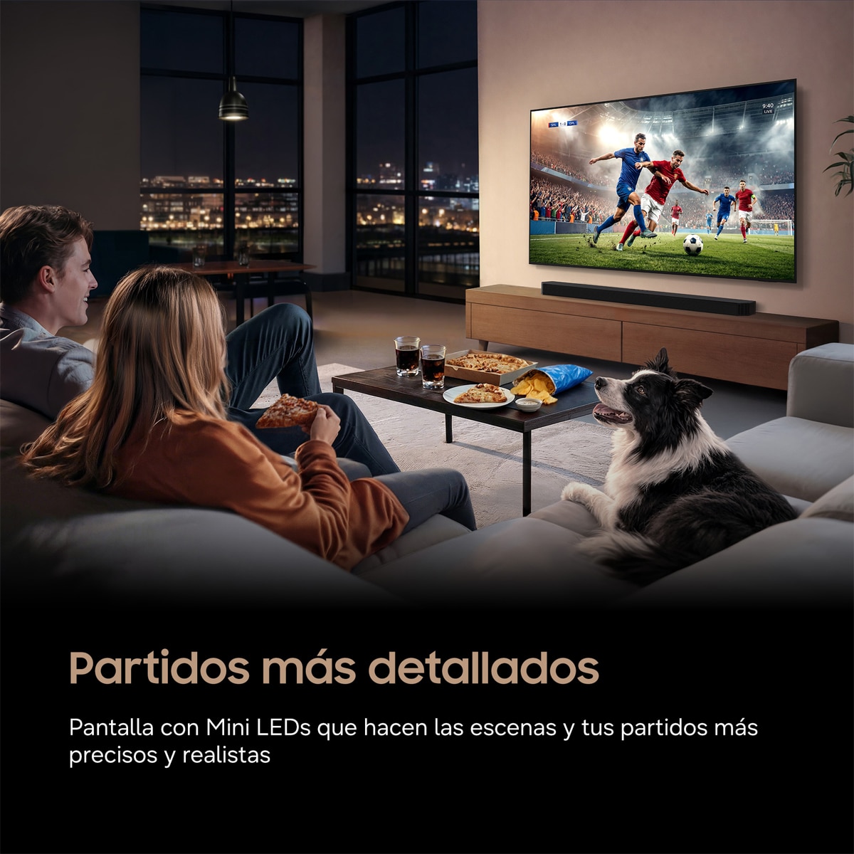 TV Mini LED 138cm (55") Samsung TU55M72HAUXXC 4K Smart TV con Vision AI Football Mode (Reacondicionado Grado A) - Negro Negro-4