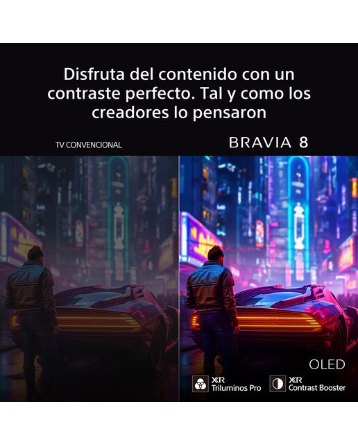 TV 65" Sony BRAVIA 8 65XR84 OLED, 4K HDR, Google TV, Smart TV, Funciones para PS5, IMAX Enhanced, Dolby Vision Atmos, Chromecast, Apple AirPlay (Reacondicionado Grado D) 4
