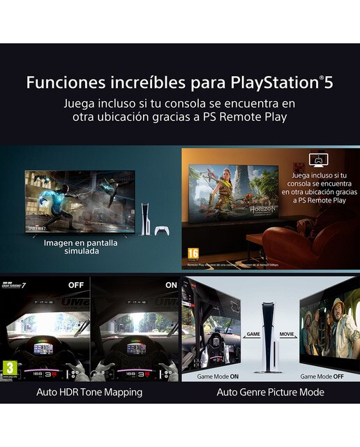 TV 65" Sony BRAVIA 8 65XR84 OLED, 4K HDR, Google TV, Smart TV, Funciones para PS5, IMAX Enhanced, Dolby Vision Atmos, Chromecast, Apple AirPlay (Reacondicionado Grado D) 6