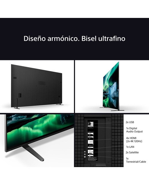 TV 65" Sony BRAVIA 8 65XR84 OLED, 4K HDR, Google TV, Smart TV, Funciones para PS5, IMAX Enhanced, Dolby Vision Atmos, Chromecast, Apple AirPlay (Reacondicionado Grado D) 8