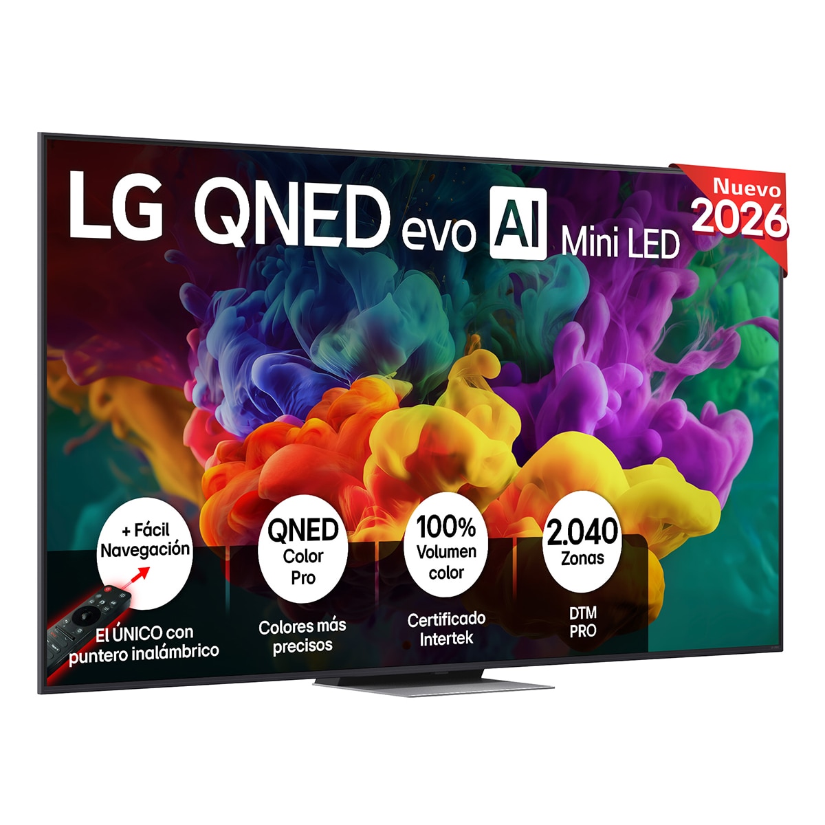 TV QNED evo Mini LED 217 cm (86") LG 86QNED87B6A 4K, Smart TV, AI, QNED87 (Reacondicionado Grado A) - Gris oscuro / Negro Gris oscuro / Negro-1
