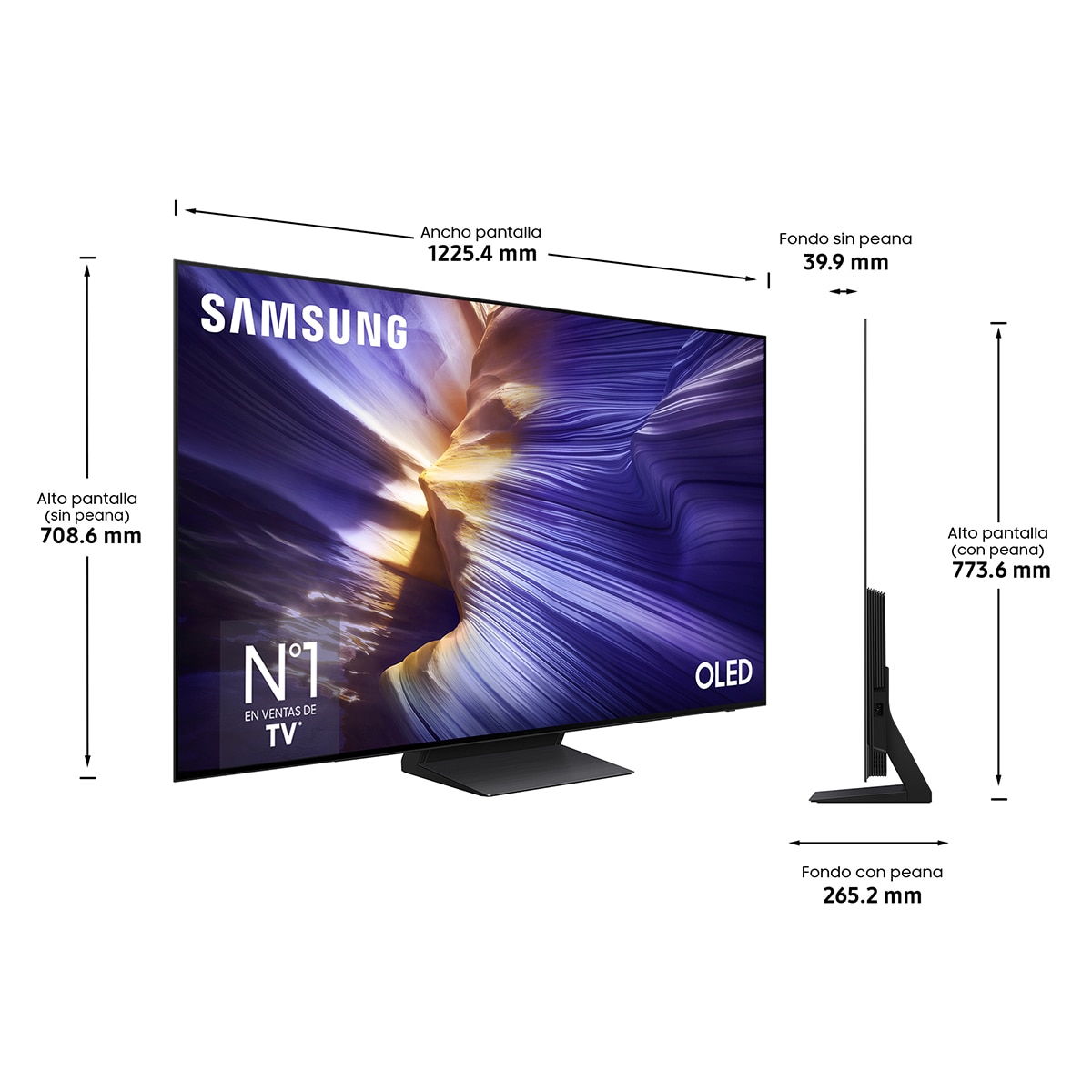 TV OLED 139cm (55") Samsung TQ55S93FAEXXC 4K Vision AI PANTONE Smart TV (Reacondicionado Grado D) - Negro Negro-2
