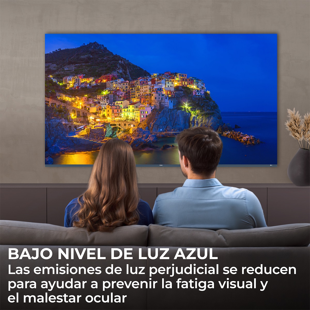 TV QLED 108 cm (43") Haier S80 H43S80GUX 4K UHD, 60Hz, Google TV, HDR10, Dolby Audio, AIPQ (AI Picture Quality) (Reacondicionado Grado A) - Negro Negro-10