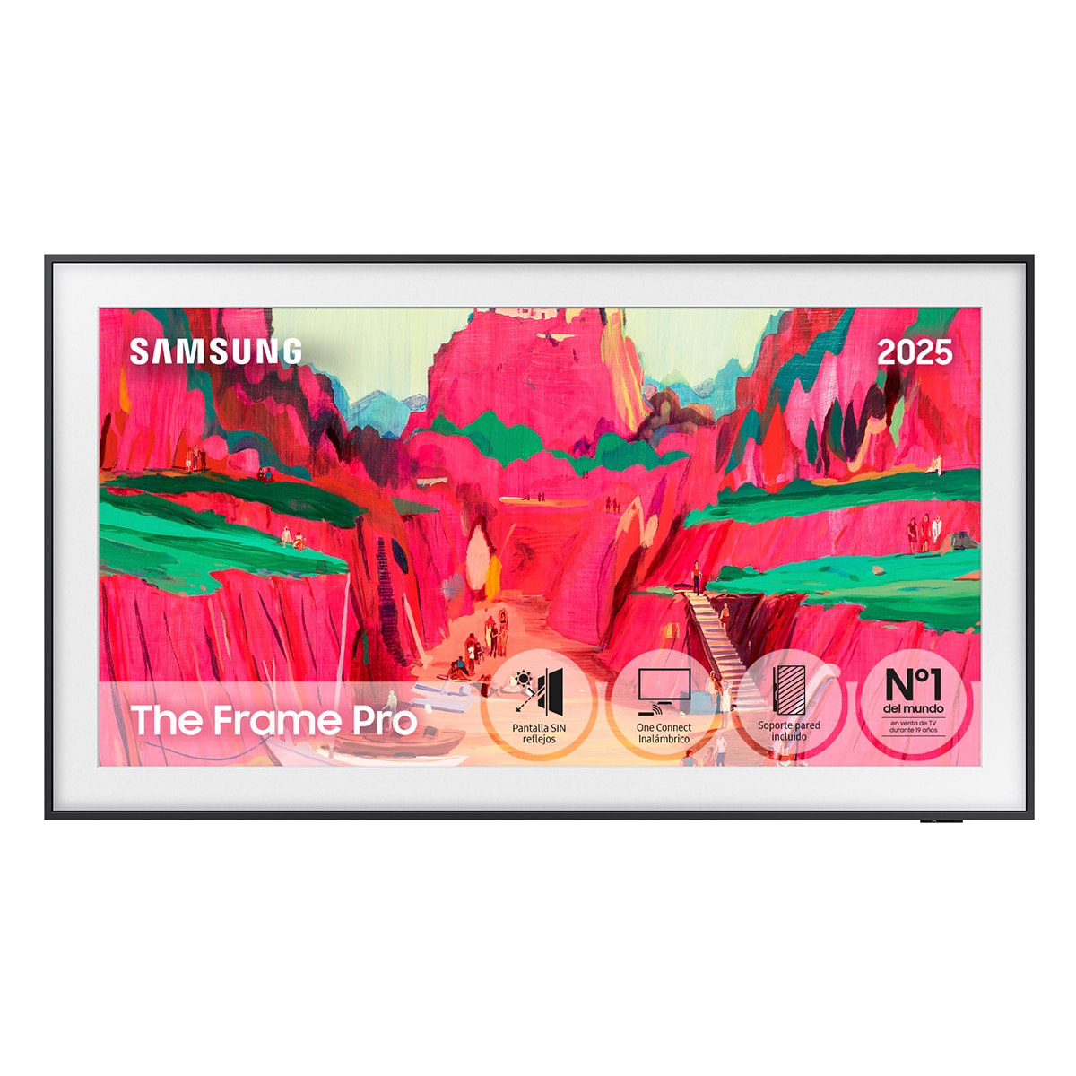 TV Neo QLED Mini LED 163 cm (65") Samsung The Frame Pro TQ65LS03FWUXXC 4K Smart TV, Soporte incluido (Reacondicionado Grado C) - Negro Negro-1