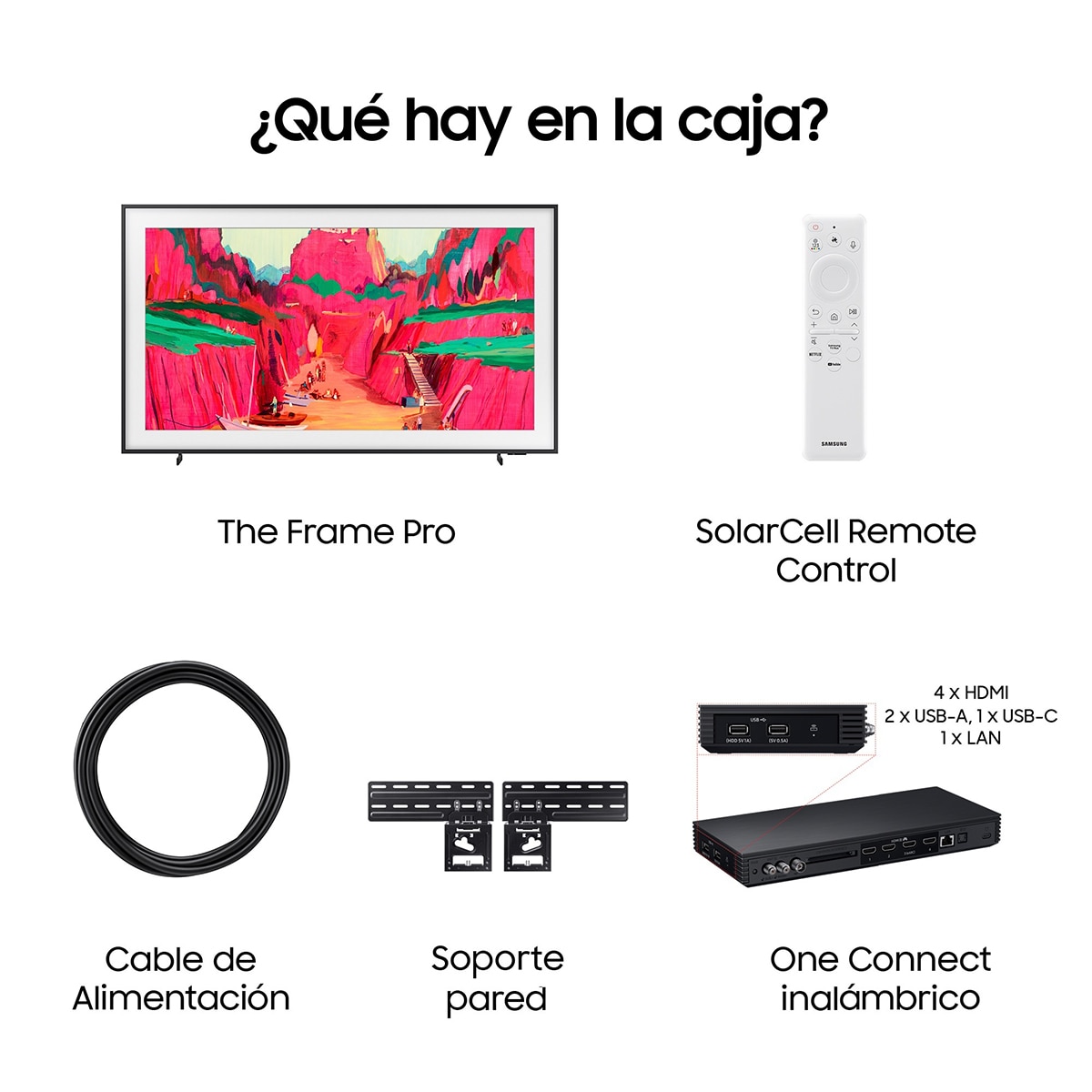TV Neo QLED Mini LED 163 cm (65") Samsung The Frame Pro TQ65LS03FWUXXC 4K Smart TV, Soporte incluido (Reacondicionado Grado C) - Negro Negro-9