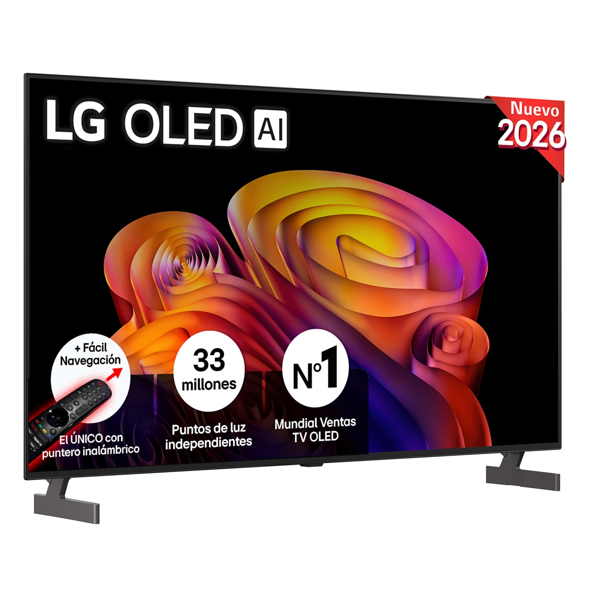 TV OLED 139 cm (55") LG OLED55B6ELC 4K, Smart TV, AI, B6 (Reacondicionado Grado B) - Gris oscuro / Negro Gris oscuro / Negro-1