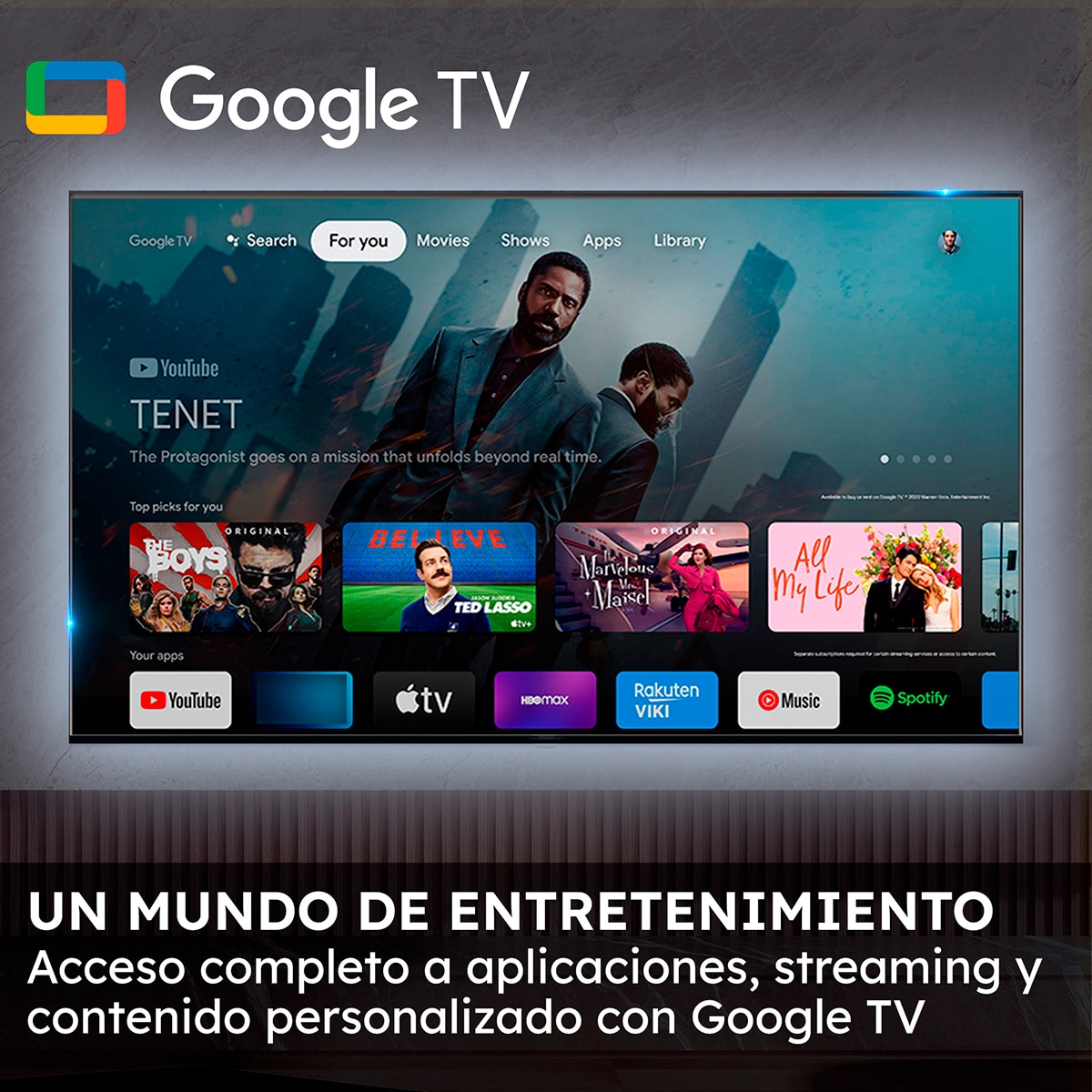 TV MiniLED 165cm (65") Haier H65M90EUX 4K UHD, Smart Google TV, Dolby Vision (Reacondicionado Grado C) 12