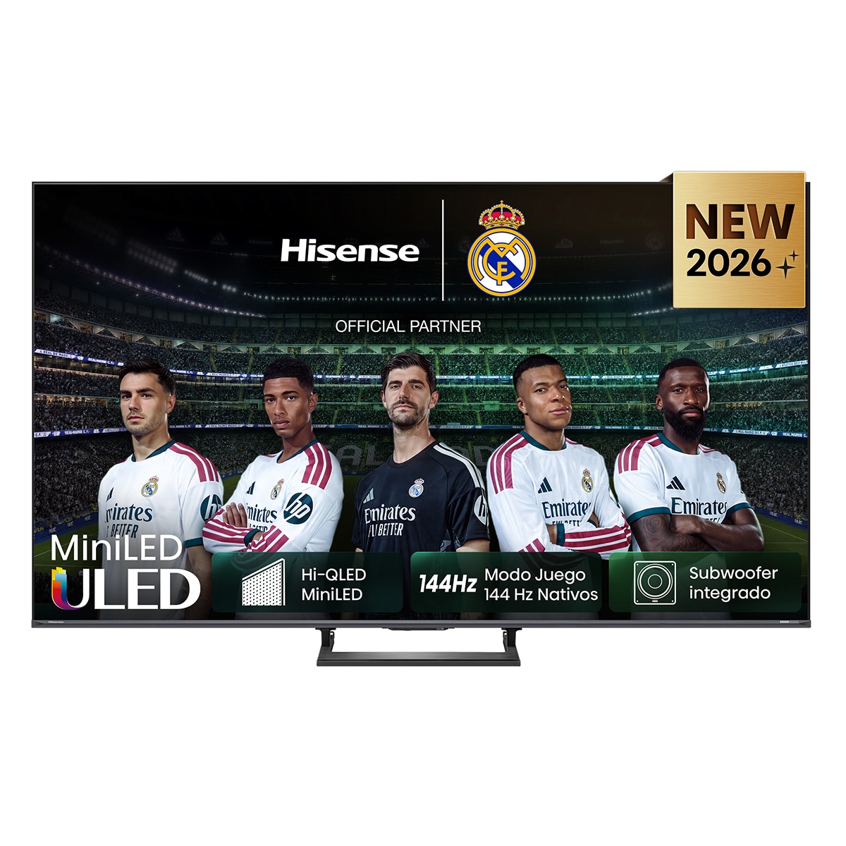 TV Hi-QLED MiniLED 55"(139 cm) Hisense 55E8S UHD 4K Smart TV con IA (Reacondicionado Grado A) - Gris carbón Gris carbón-1