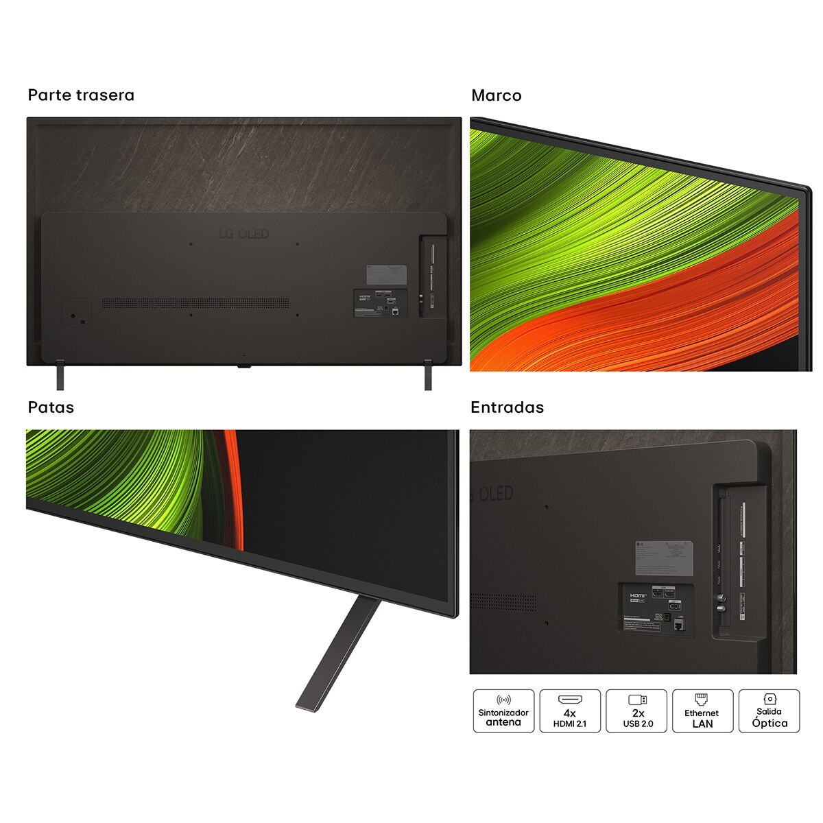 TV OLED AI B5 139cm (55") LG OLED55B56LA, Smart TV 4K (Reacondicionado Grado C) - Marrón oscuro Marrón oscuro-15