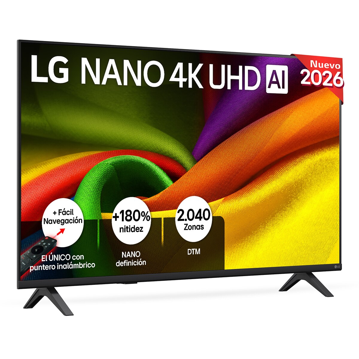 TV LED 108 cm (43") LG 43NU900B6LA Nano 4K UHD, Smart TV, AI, NU90 (Reacondicionado Grado A) - Gris oscuro / Negro Gris oscuro / Negro-1