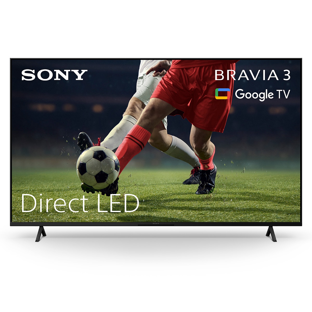 Imagen 1 de TV 75" Sony BRAVIA 3 K75S35BP LED, 4K HDR, Google TV, Smart TV, Dolby Vision, Dolby Atmos, Triluminos PRO, X-Balanced Speaker, Game Menu (Reacondicionado Grado D)