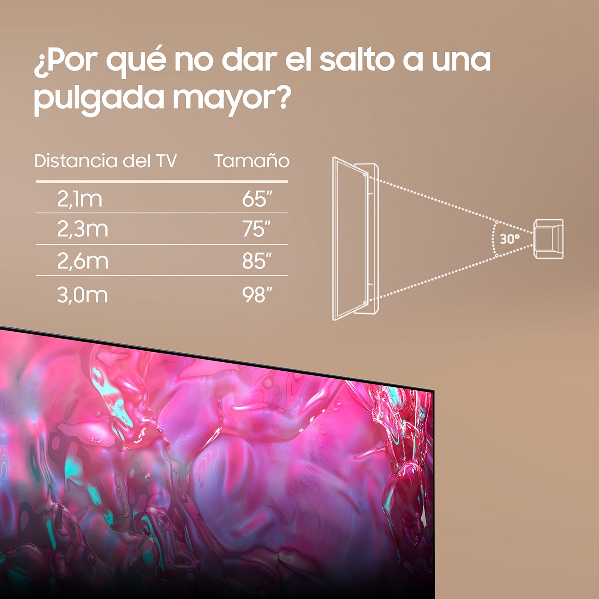 Imagen 5 de TV LED 248cm (98") Samsung TU98DU9005KXXC UHD 4K Upscalling Smart TV (Reacondicionado Grado D) - Negro Negro